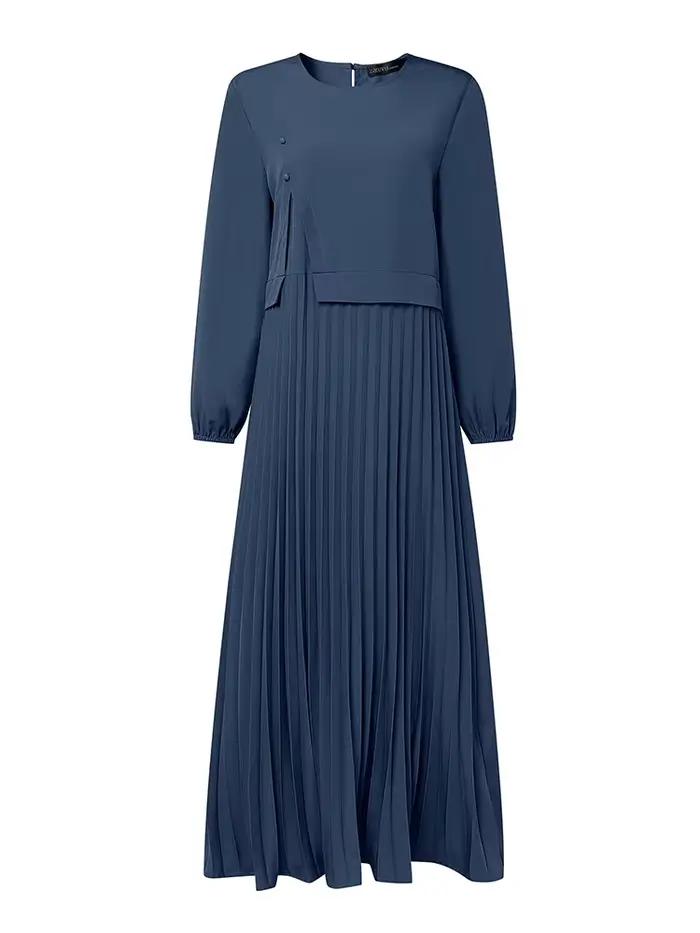 Robe Ramadan ZANZEA, Abaya musulmane, Hijab, Robe longue pour femmes, Robes patchwork printemps, Mod