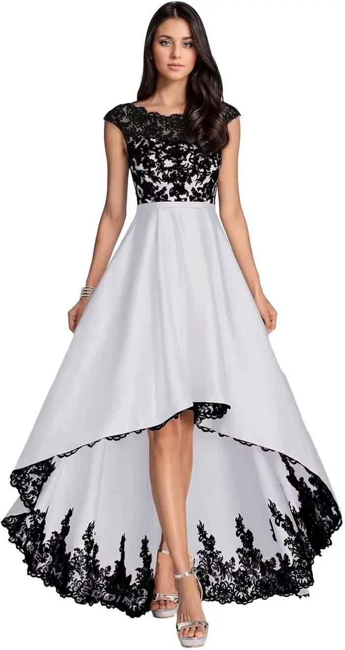 Robe mère de la mariée en dentelle pour femmes, avec manches cape, pour mariage, ligne a, robes de s