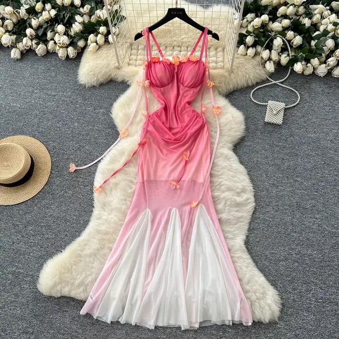 Robe longue asymétrique, chic, épaules dénudées, slim, ligne a, féerique, élégante, soirée, mode fem