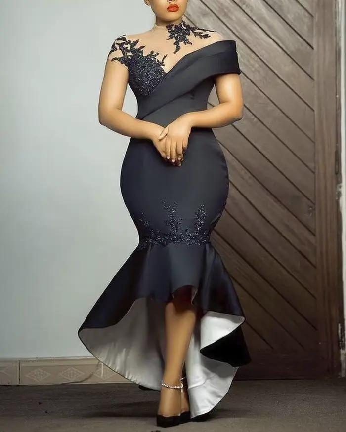 Robe longue noire sexy pour femme, nouvelle collection tendance de la saison, robe moulante en fibre