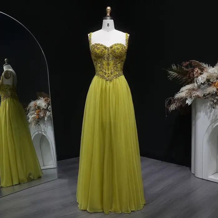 Robe de soirée élégante Sharon Said 2026 avec sequins et cristaux pour femme, robe de bal de luxe pe
