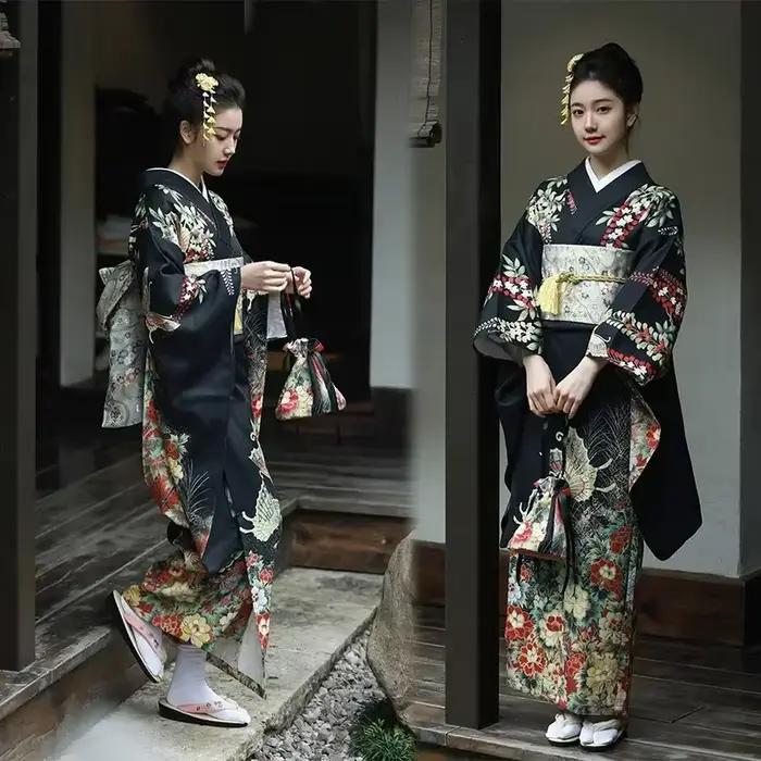 Robe Kimono Traditionnelle Japonaise pour Femme, Tenue de Soirée, Vêtements de Cosplay, Tenue de Pho