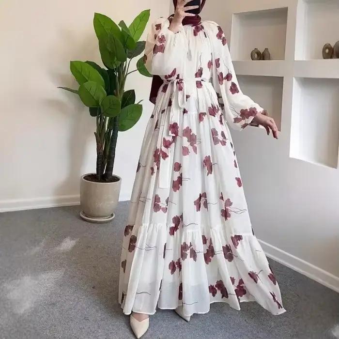 Robe élégante de Dubaï pour femme, Abaya musulmane, Jalabiya pour l'Aïd et le Ramadan, Robes de soir