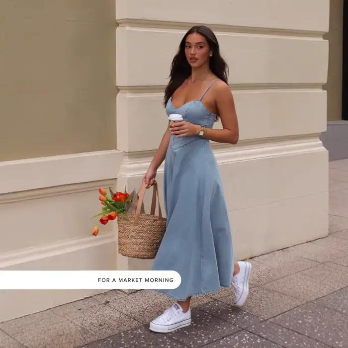 Mode Spaghetti sangle robes pour femmes été décontracté plage robes robe Midi sans manches mince une