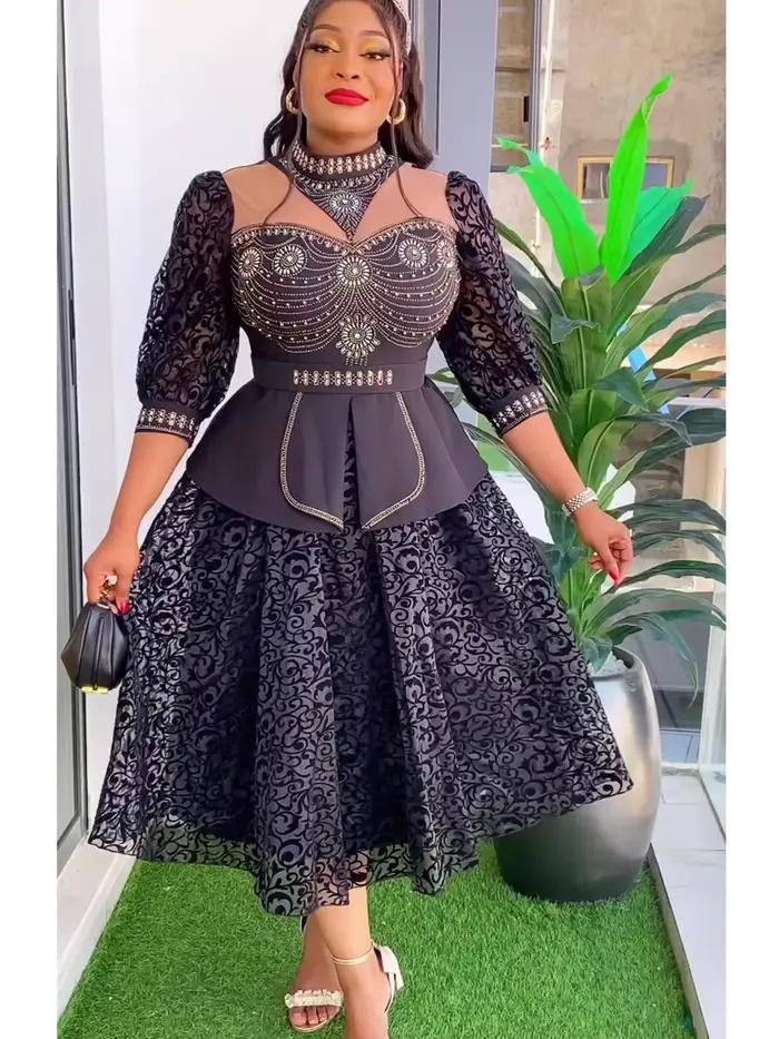 Robes de soirée africaines grande taille pour femmes 2026 – Nouvelle collection Dashiki Ankara – Ten