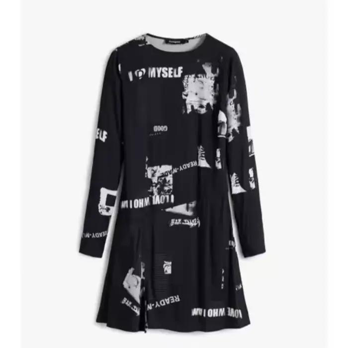 Robes décontractées pour femmes, robes élégantes pour femmes, robes imprimées à col rond et manches 