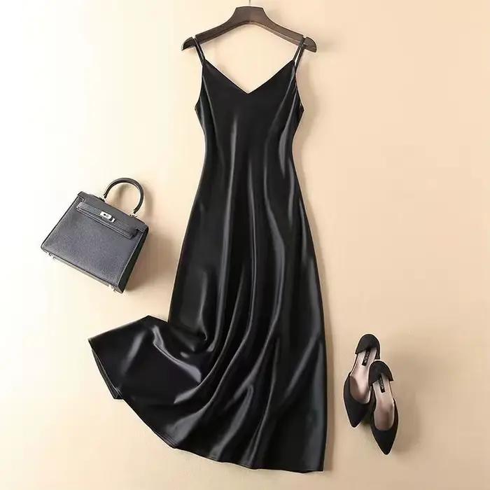 Robe Drapée Vintage pour Femme, Tenue de Soirée Chic et Sexy, Vêtement Éducatif, de Caractère Pur, N