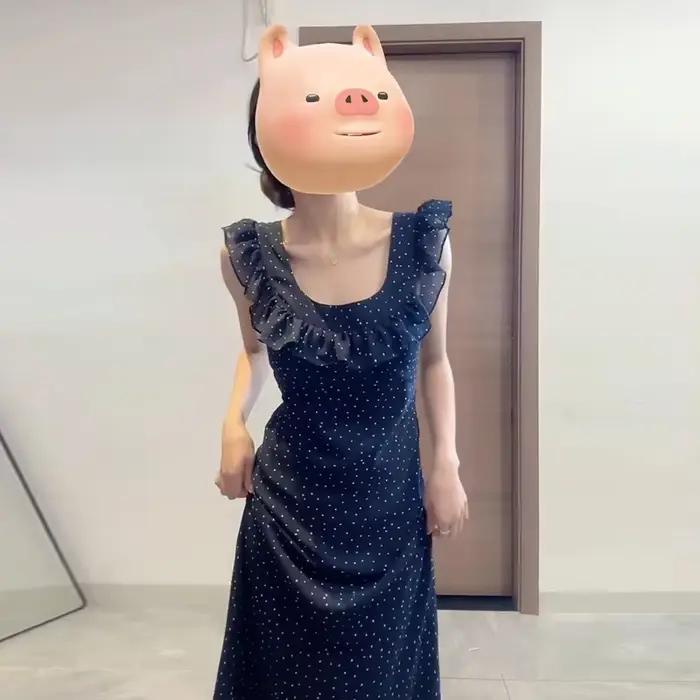 Robe de Rue Décontractée pour Femme, Vêtement Chicly, Slim, Style Français, Doux et Élégant, Nouvell