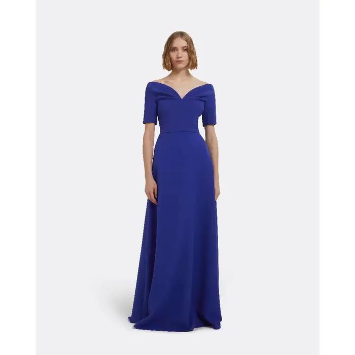 Robes de soirée élégantes personnalisées bleu marine pour la mère de la mariée, col en V, pour femme