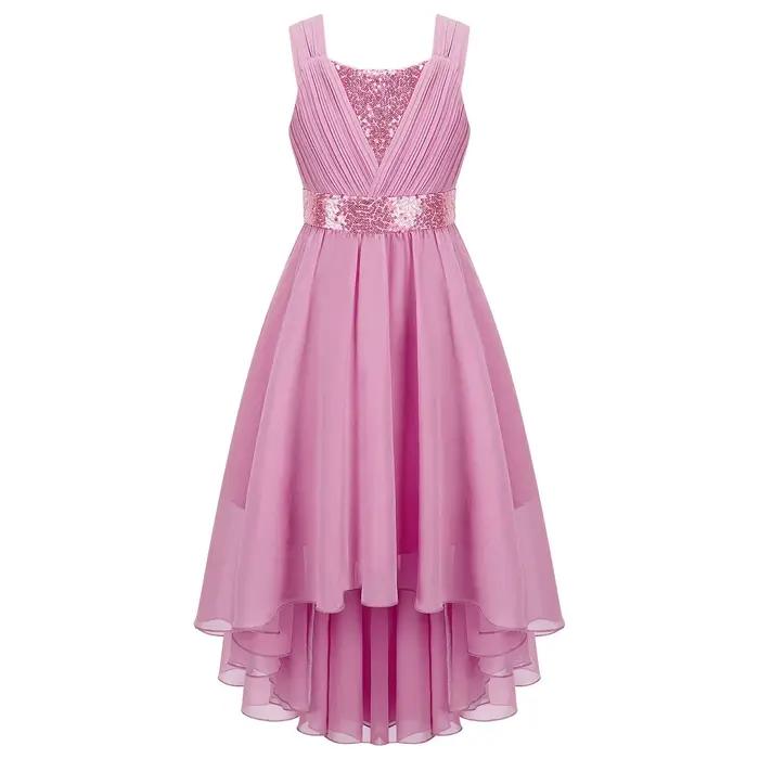 Robe de soirée élégante pour filles, robe longue formelle de mariage pour demoiselle d'honneur, robe
