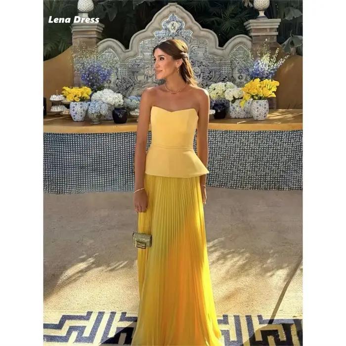 Lena Robes De soirée pour Occasions spéciales sur mesure Robes De Cocktail à épaules dénudées Robe D