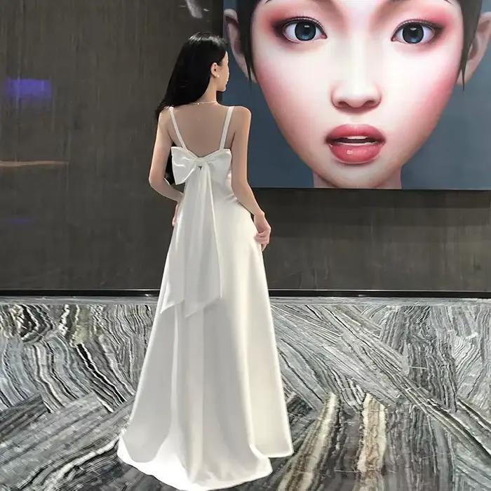 Robe de Soirée Chic pour Femme, Tenue Élégante, pour Banquet, Voyage, Vacances, Photo, Haut de Gamme