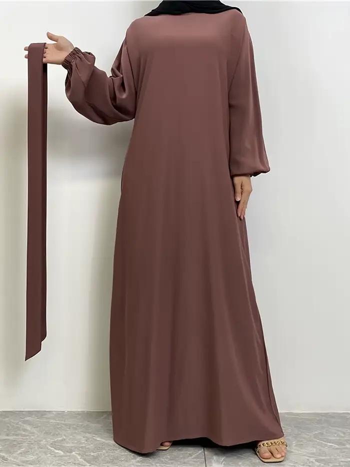 Robe Hijab pour Femme Musulmane, Vêtement Islamique Modeste, Ramadan, Caftan Marocain, Turquie, Abay