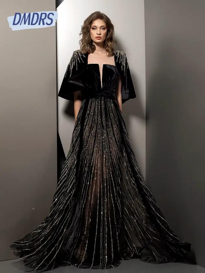 Robe de soirée captivante en velours, Illusion de luxe, personnalisée, éblouissante, magnifique robe