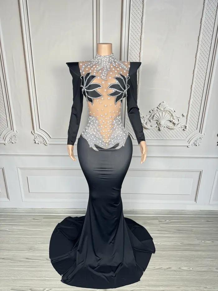 Robe de soirée élégante pour chanteuse, performance scénique, séance photo, robe de luxe pour femme,