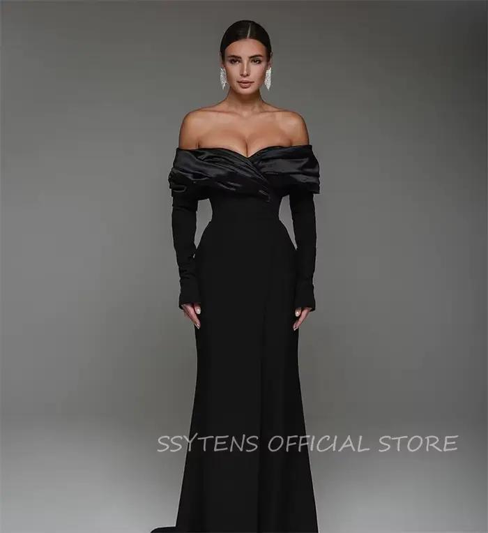 Robe de Rhnoire à lacets et manches longues, tenue de soirée sexy et moderne, style sirène