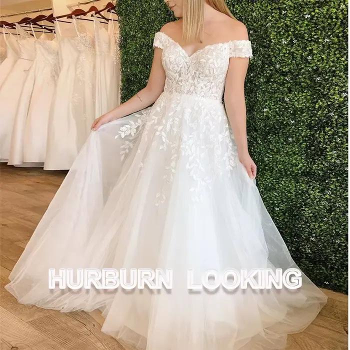 HERBURN robes De mariée délicates pour les femmes Pastrol chérie beauté à lacets Robe personnalisée 