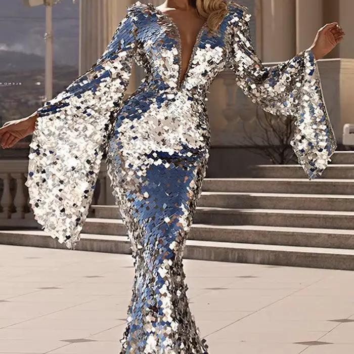 Robe de soirée sirène élégante pour femme