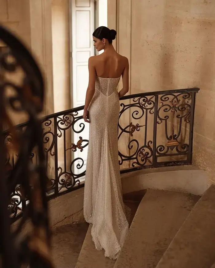 Robes de mariée sirène à paillettes pour la mariée 2026