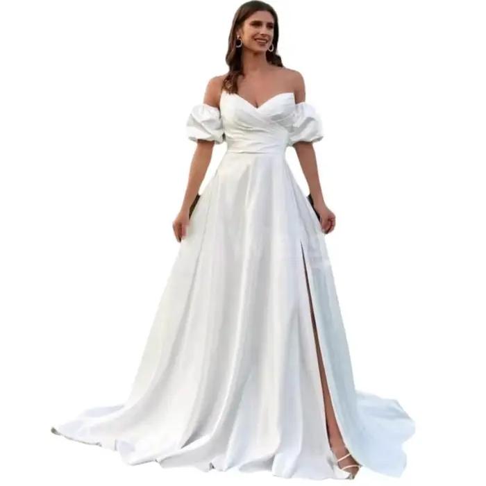 Robe de mariée en satin doux