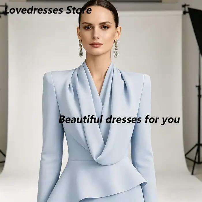 Robe de soirée bleu pâle personnalisée