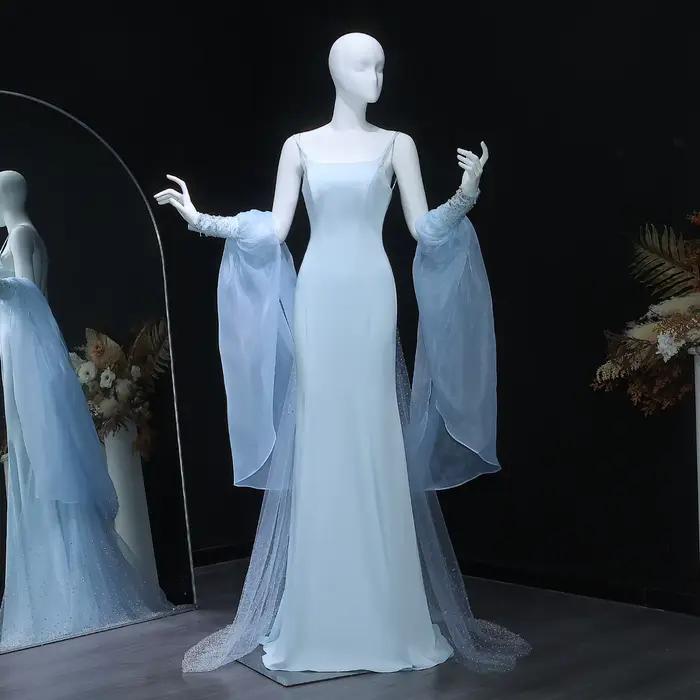 Sharon Said – robe de soirée sirène bleue de dubaï