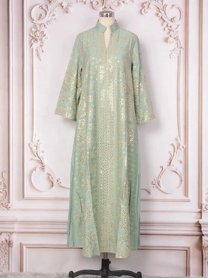 Robe musulmane brodée pour femmes