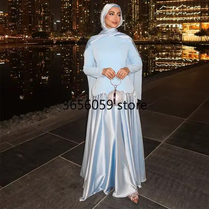 Robe musulmane Abaya femmes robes de soirée Maxi