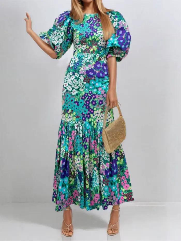 Robe imprimée à la mode pour femmes