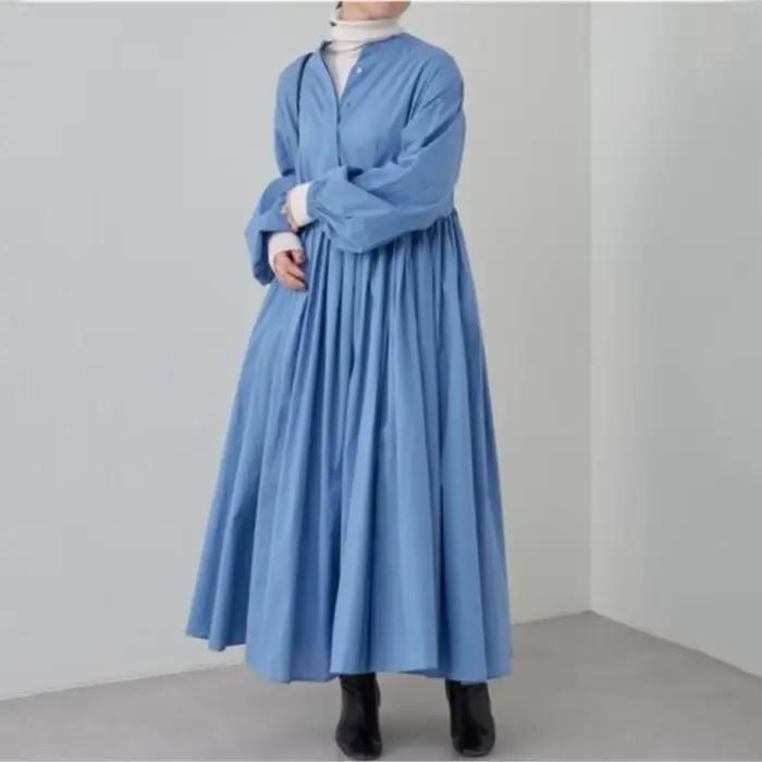 Robes adt en coton et lin pour femmes