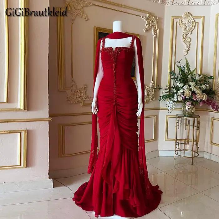 GiGiBraut-Robe de Soirée Luxueuse en Tulle pour Femme