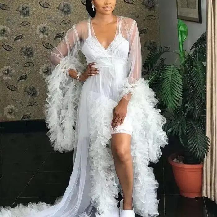 Robe de mariée bord feuille de Lotus