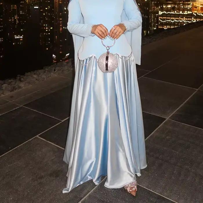 Robe musulmane Abaya femmes robes de soirée Maxi