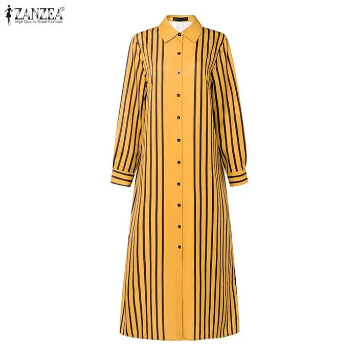Robes longues élégantes à col rabattu pour femmes