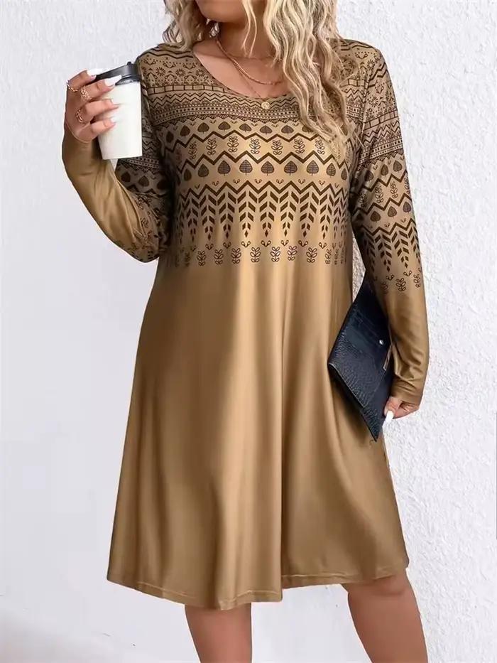 Robes imprimées à motifs de Style ethnique Tribal pour femmes