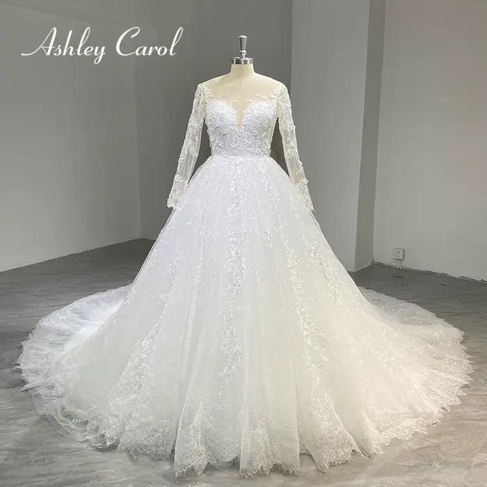 Ashley Carol 1 nouveauté robes De mariée pour les femmes Appliques dentelle cérémonie robe De bal