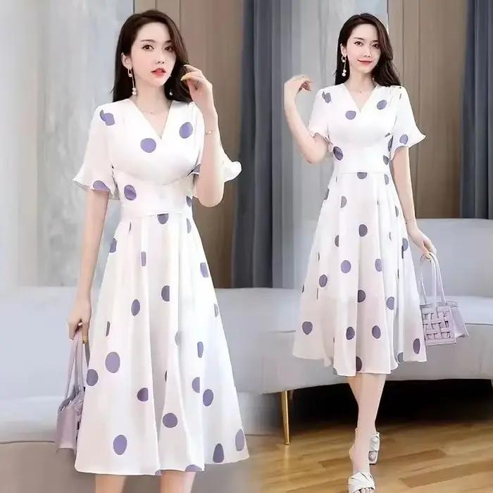 InjMidi-Robe en Satin Doux pour Femme