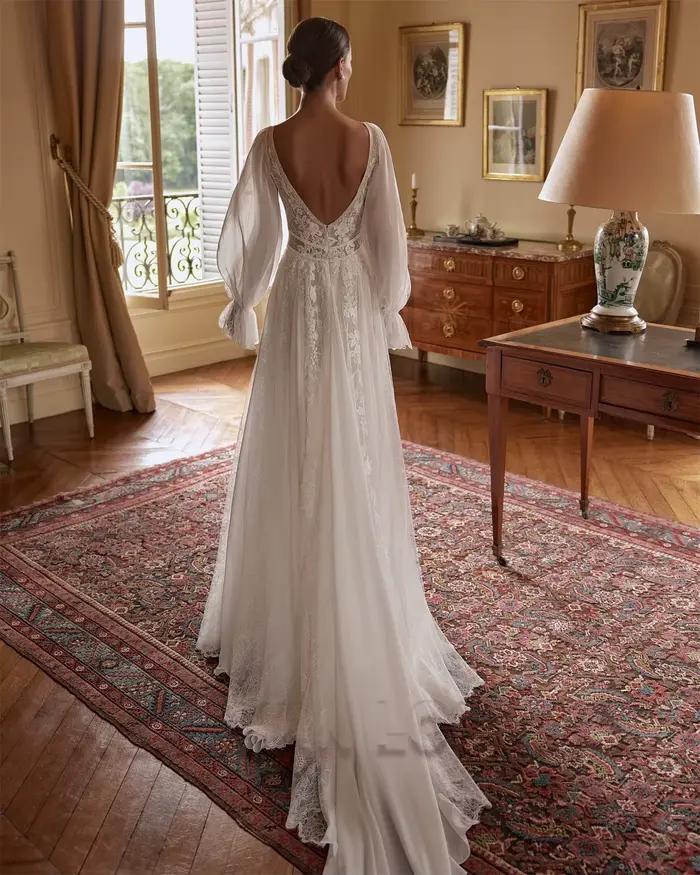 HERBURN charmante ligne a robes De mariée pour les femmes