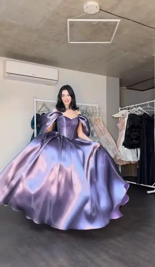 Robes de soirée lilas modernes Aenyrst