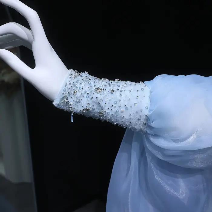 Sharon Said – robe de soirée sirène bleue de dubaï