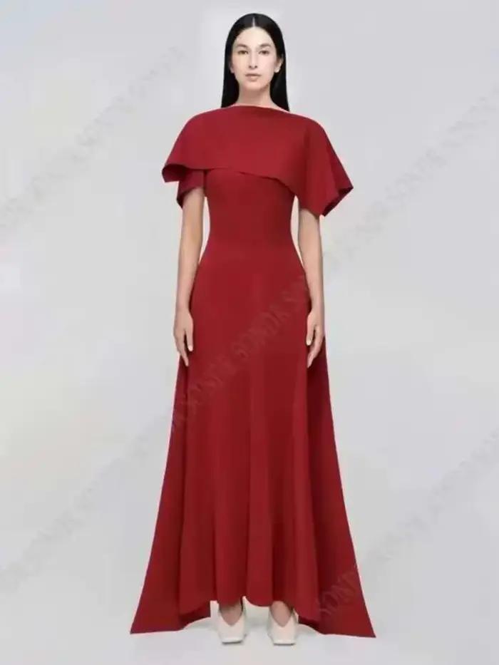 DEAT 2026 Robe de soirée Printemps-Été à col rond