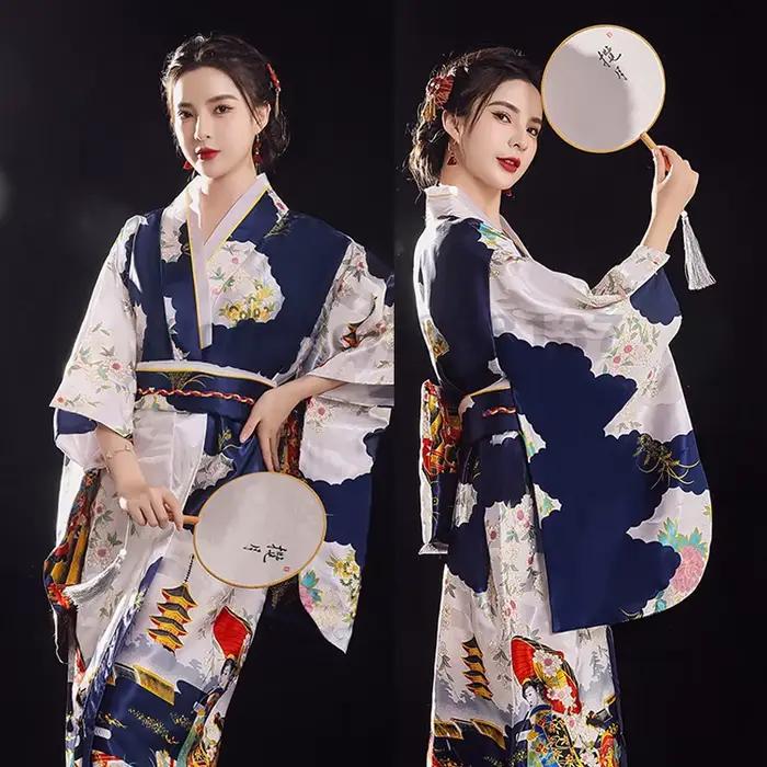 Robe Kimono Japonaise Traditionnelle pour Femme