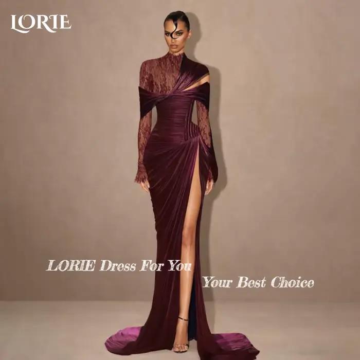 LORIE – robe de soirée en crêpe modeste