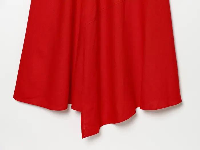 Robe longue rouge tendance KONDALA 2026 pour femme