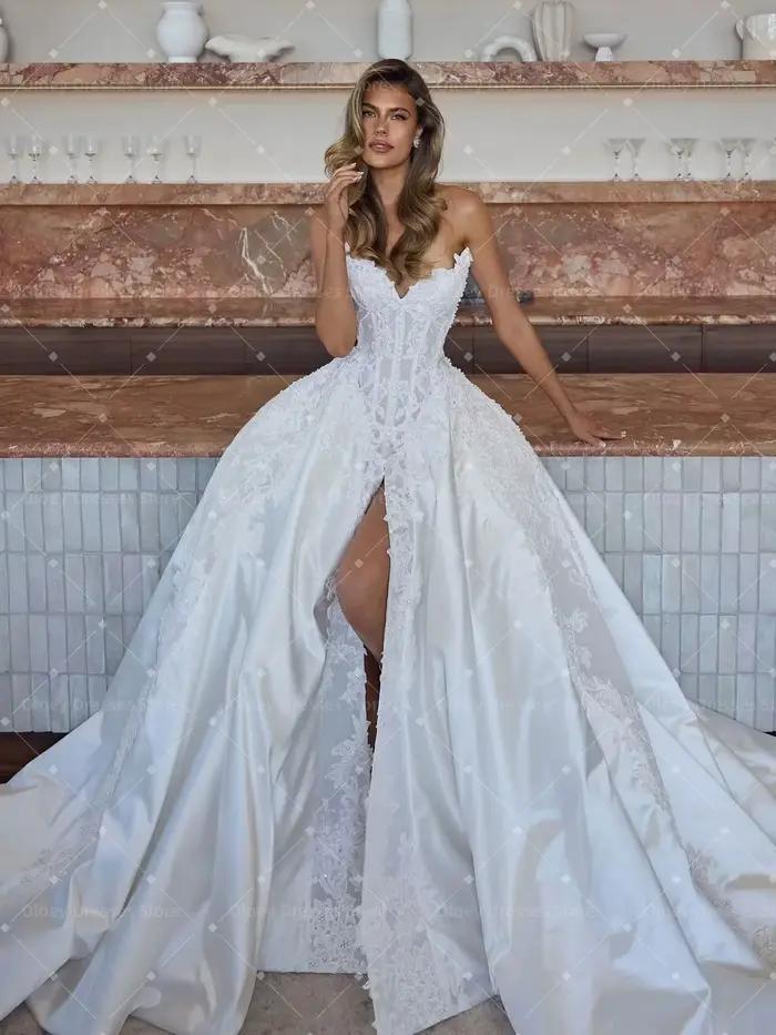 OLOEY Robe de mariée de luxe pour femme 2026