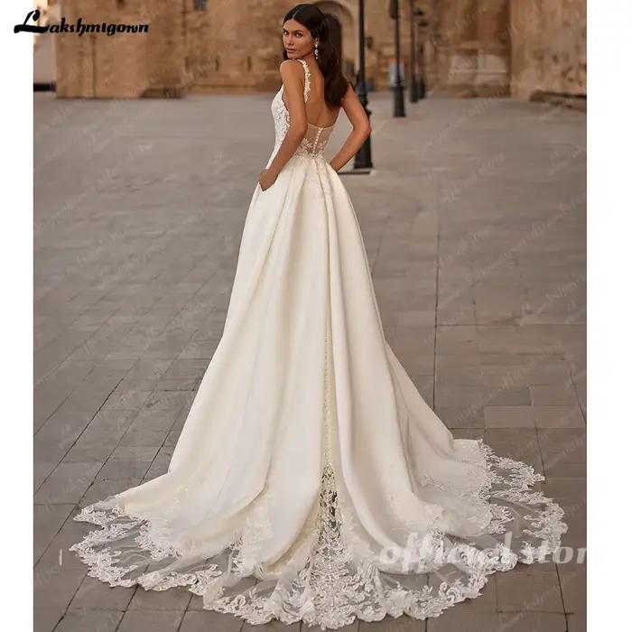 Yanshmigown-Robe de mariée en satin
