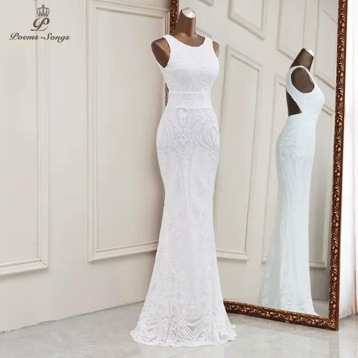 Robe de soirée longue de forme sirène pour femmes