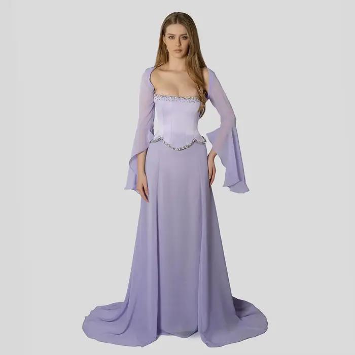 Sharon Said – robe de soirée élégante lilas