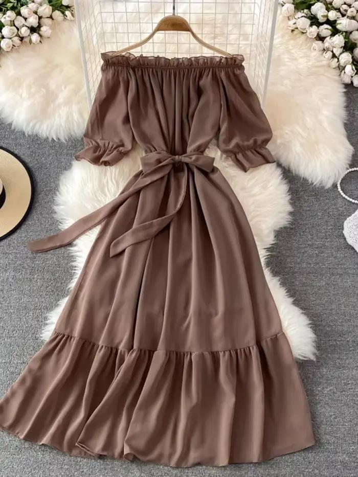 Robe de plage en mousseline de soie pour femmes
