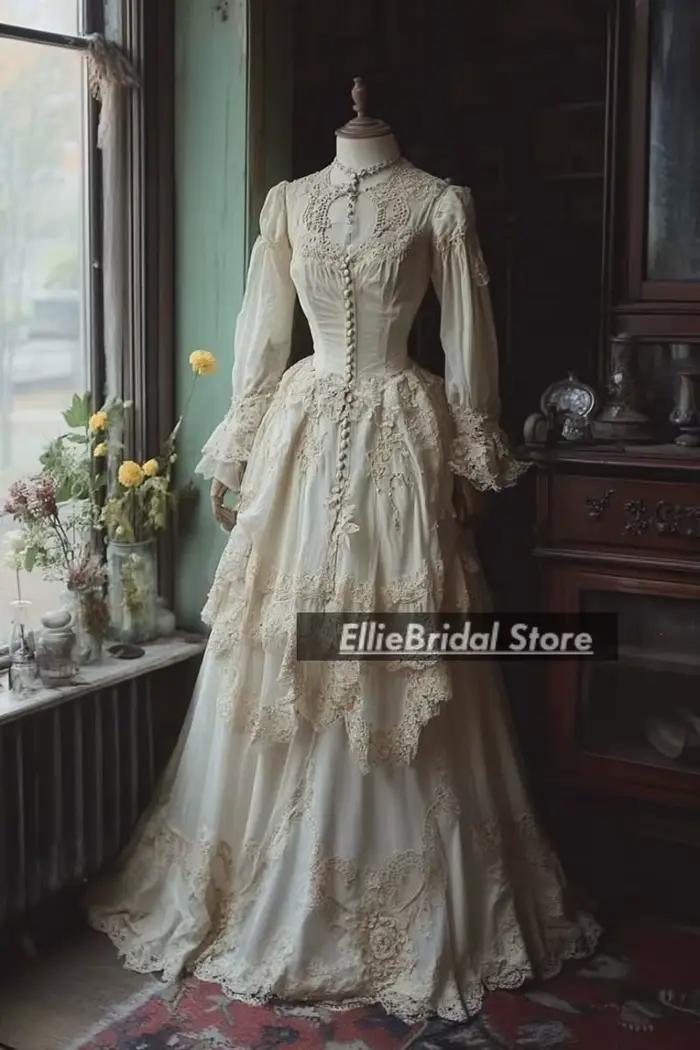Robes de mariée victoriennes Vintage